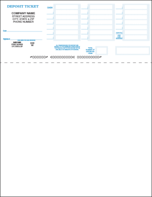 Deposit Tickets