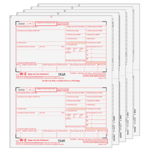 W2COMBS605 - Condensed W-2 Form 6-part Set (2-up Copies)