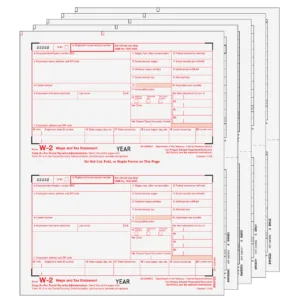 W2COMBS605 - Condensed W-2 Form 6-part Set (2-up Copies)