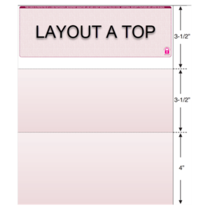 Layout A Top Laser Checks for Quickbooks, Quicken and other computer programs.