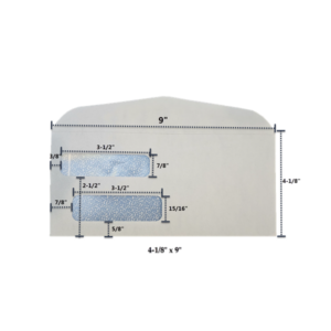 4-1/8" x 9" - ENV-947 Blank Double Window Envelope Perfect for checks and invoices 4-1/8" x 9" - ENV-947 Blank Double Window Envelope Perfect for checks and invoices