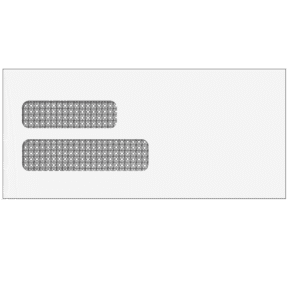 Double Window Envelope (Moisture Seal) 4 1/8 x 9