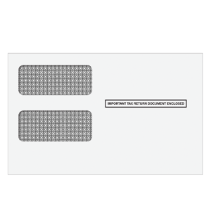 1099 2up Double Window Envelope (for Inserting Equipment) qty: 500