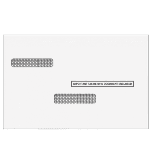 W-2/1099 Double Window Envelopes - Universal (Moisture Seal)