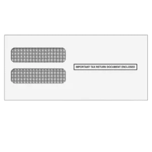 3up W2 Double Window Envelope (Moisture Seal)-1973