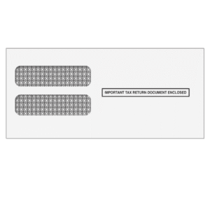 3up W2 Double Window Envelope (Self Seal)