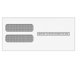 3up W2 Double Window Envelope (Self Seal)