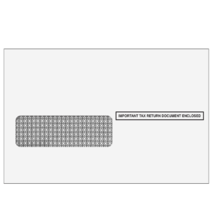 2up W-2 Single Window Envelopes (Moisture Seal)