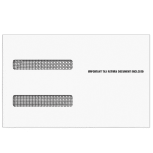 4up W-2 Double Window Envelope (Moisture Seal)