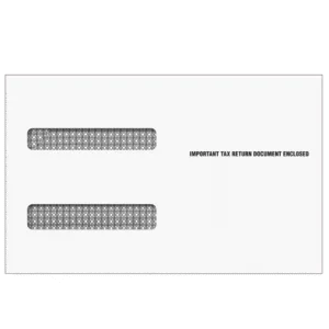 4up W-2 Double Window Envelope (Moisture Seal)