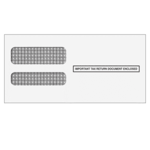 3up W-2 Double Window Envelopes (Self Seal)
