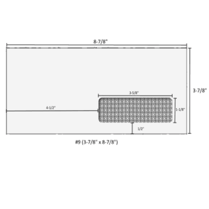 #9 (3-7/8" x 8-7/8") Double Window Envelope - Moisture Seal - 4360
