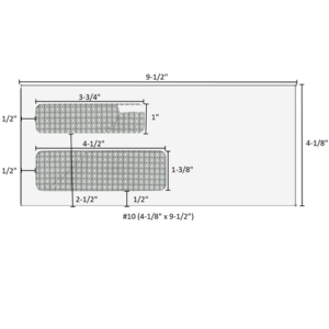 Home 25 #10 (4-1/8" x 9-1/2") - Double Window Envelopes Moisture Seal - 4365