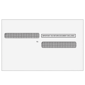 4UPALT9 - 4up Quadrant W-2 Double Window Envelope - Moisture Seal (for Inserting Equipment)