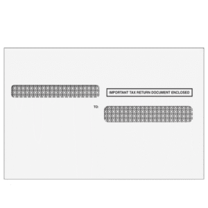 4up W-2 Double Window Envelope - Quadrant (Self Seal)