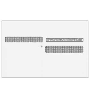 4up W-2 Double Window Envelope - Quadrant (Self Seal & Tamper Evident)