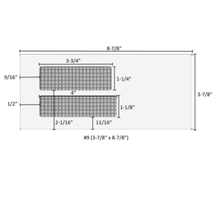 Home 16 #9 (3-7/8" x 8-7/8") Double Window Envelope - Moisture Seal - 6156