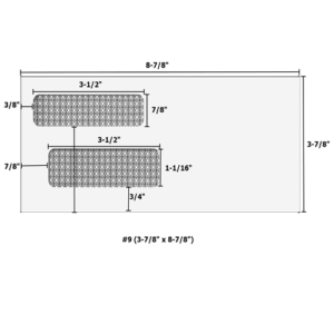 #9 (3-7/8" x 8-7/8") Double Window Envelope - Self Seal - 6861S