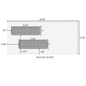 Home 14 #9 (3-7/8" x 8-7/8") Double Window Envelope - Self Seal - 70031s