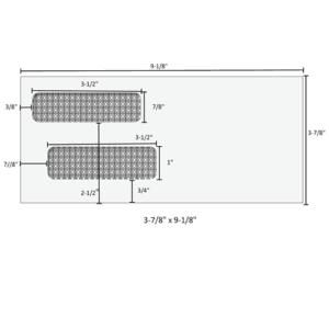 3-7/8" x 9-1/8" - Double Window Envelope - Moisture Seal - 80514