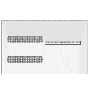 4up W-2 Double Window Envelope (for Inserting Equipment)