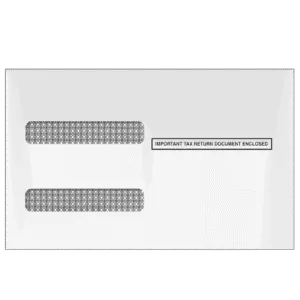 4up W-2 Double Window Envelope (for Inserting Equipment)