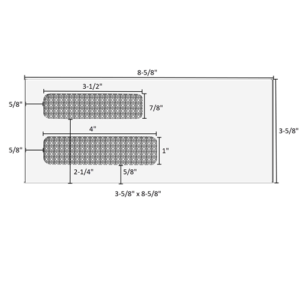 Home 17 3-5/8" x 8-5/8" - Double Window Envelope - Moisture Seal - 80604