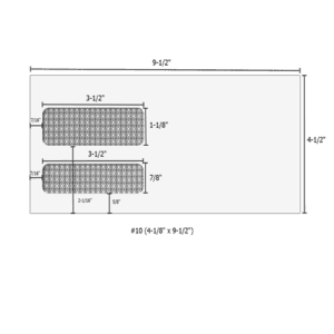 #10 (4-1/8" x 9-1/2") - Double Window Envelope - Moisture Seal - 80631