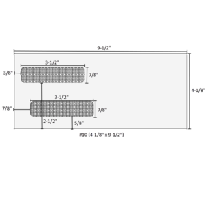 Home 22 #10 (4-1/8" x 9-1/2") - Double Window Envelopes Self Seal - 80750S