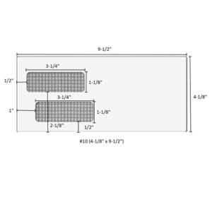 Home 20 #10 (4-1/8" x 9-1/2") - Double Window Envelopes Moisture Seal - 81553