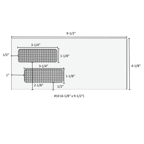 #10 (4-1/8" x 9-1/2") - Double Window Envelopes Moisture Seal - 81553 2 #10 (4-1/8" x 9-1/2") - Double Window Envelopes Moisture Seal - 81553