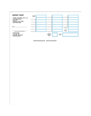 Laser Deposit Ticket