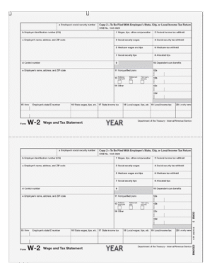 W2 Employee Copy 2 (state city local)