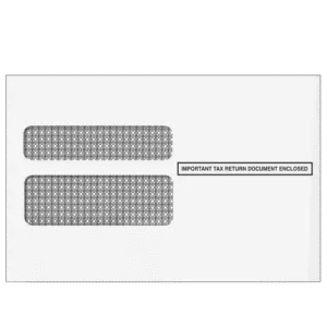 2up W-2 Double Window Envelope (Self Seal & Tamper Evident)