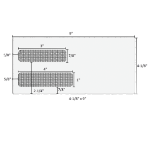 4-1/8" x 9" - Double Window Envelope - Self Seal - E5122S