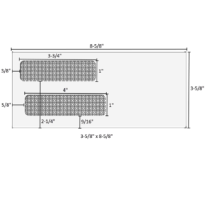 3-5/8" x 8-5/8" - Double Window Envelope (Moisture Seal) - e9150014MS