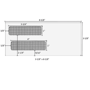 3-5/8" x 8-5/8" - Double Window Envelope - Self Seal - E91500S14