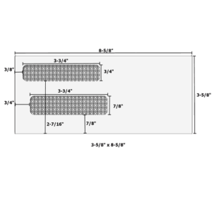 3-5/8" x 8-5/8" - Double Window Envelope - Moisture Seal - E9155214MS