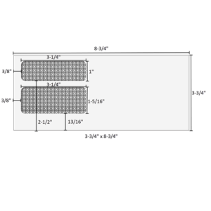 Home 30 3-3/4" x 8-3/4" - Double Window Envelope - Self Seal - E9922S13