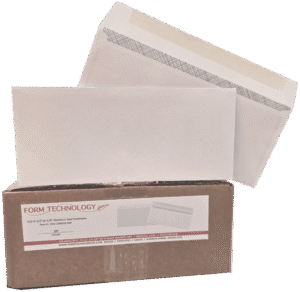 #10 Envelope - 4-1/8" x 9-1/2" 24# White Wove Moisture Seal Envelope Side Seam