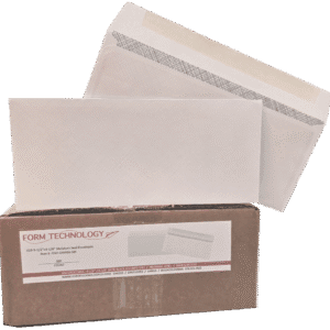 #10 Envelope - 4-1/8" x 9-1/2" 24# White Wove Moisture Seal Envelope Side Seam