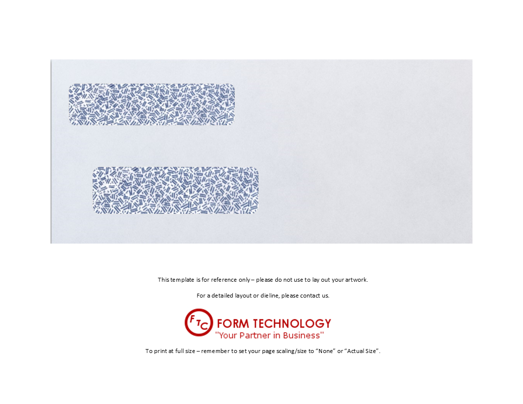 #9 Double Window Laser Check Envelope - Self Seal - 3-7/8" x 8-7/8" 3 #9 Double Window Laser Check Envelope - Self Seal - 3-7/8" x 8-7/8" - Image 3