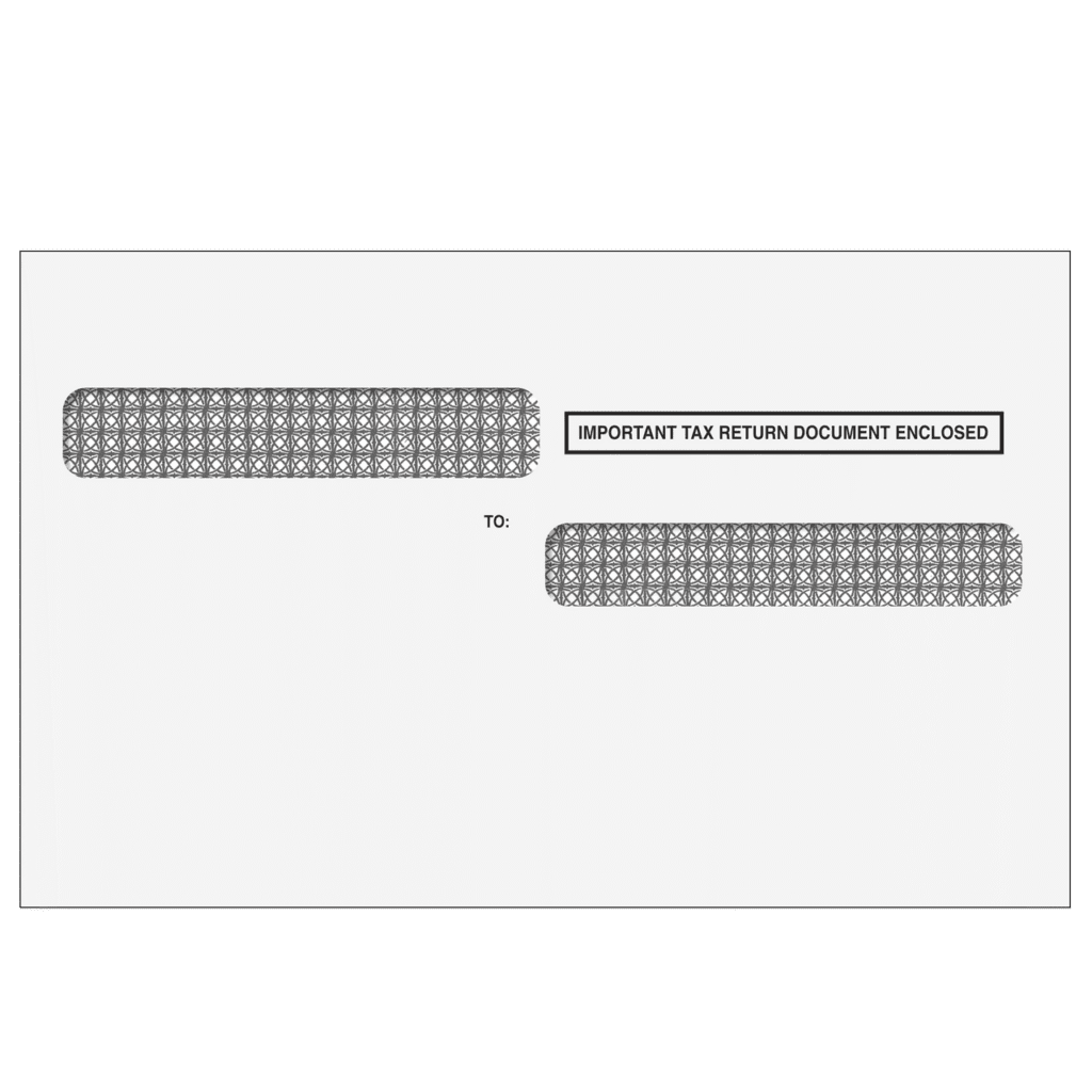 1099-R Envelope - 4up Quadrant (for Inserting Equipment) qty: 500 2 RALT9 – 1099-R Envelope 4up Quadrant for Inserting Equipment