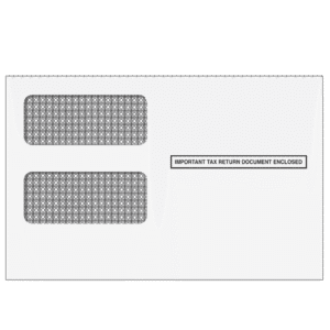 2up 1099 Double Window Envelope (Self Seal & Tamper Evident)