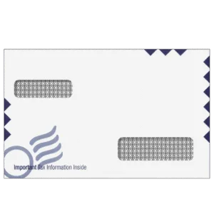 Universal W-2 1099 double window tax envelope