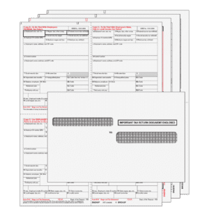 4up Quadrant W-2 Form 6-part Kit - (with Moisture Seal Envelopes)