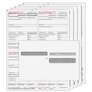 4up Quadrant W-2 Form 8-part Kit - (with Moisture Seal Envelopes)