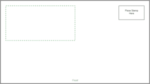6-3/4 Envelope Pre-printed with Corner Card