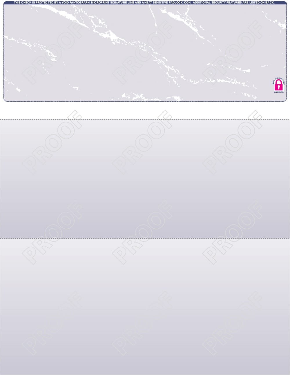 Laser Checks – Pre-Printed & Blank Check Stock 1 Layout A diagram