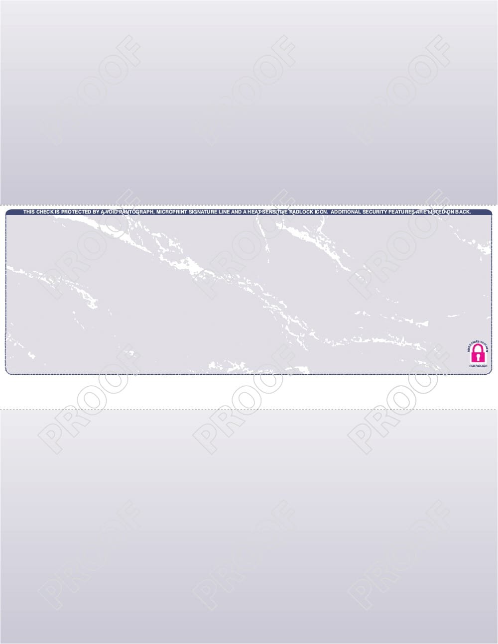Laser Checks – Pre-Printed & Blank Check Stock 2 Layout B diagram